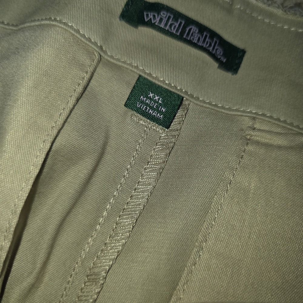Wild Fable Womens XXL Tan Khaki Wide Leg Trousers High Rise Stretch Pants NEW - Picture 6 of 9